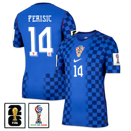 Ivan Perisic Croatia National Team 2026 World Cup Away Jersey - Blue