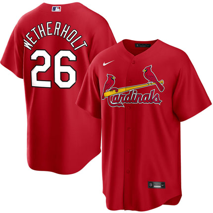 JJ Wetherholt St. Louis Cardinals 2026 Alternate Jersey - Red