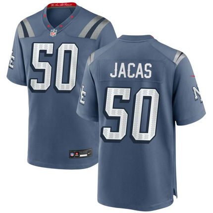 Gabe Jacas New England Patriots 2026 Rivalries Collection Game Jersey - Blue