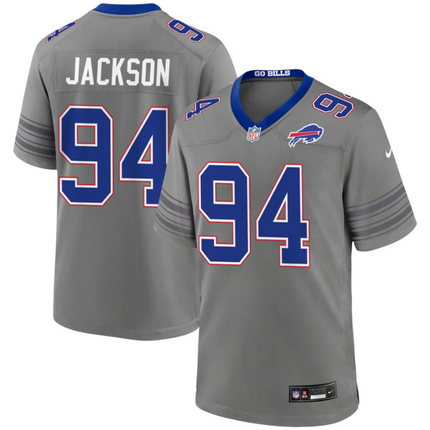 Landon Jackson Buffalo Bills 2026 City Game Jersey - Gray Nickel