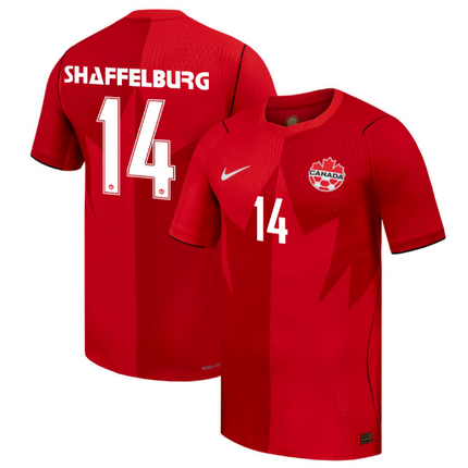 Jacob Shaffelburg Canada National Team 2026 World Cup Home Jersey - Red