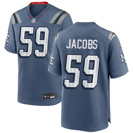 Khalil Jacobs New England Patriots 2026 Rivalries Collection Game Jersey - Blue
