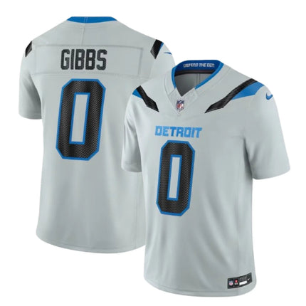 Jahmyr Gibbs Detroit Lions 2026 Rivalries Collection Stitched Jersey - Silver