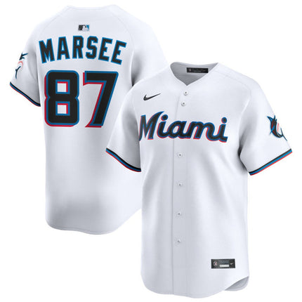 Jakob Marsee Miami Marlins 2026 Home Limited Jersey - White