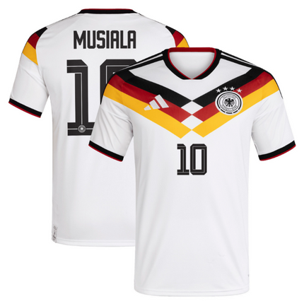 Jamal Musiala Germany National Team World Cup 2026 World Cup Home Jersey - White