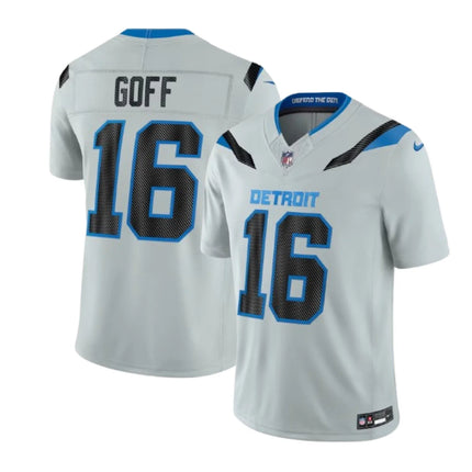 Jared Goff Detroit Lions 2026 Rivalries Collection Stitched Jersey - Silver