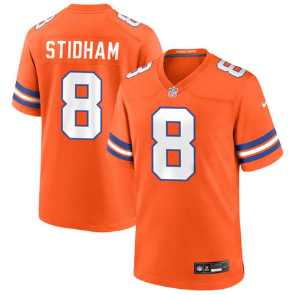 Jarrett Stidham Denver Broncos Mile High Collection 1977 Throwback Game Jersey - Orange