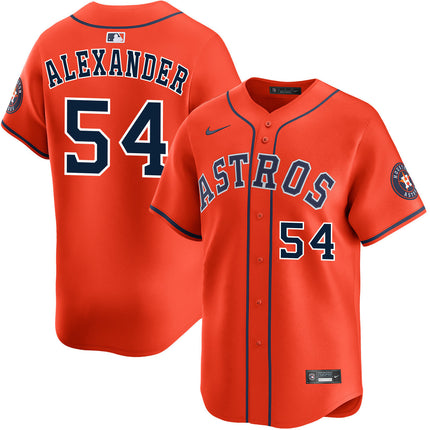 Jason Alexander Houston Astros 2026 Alternate Limited Jersey - Orange