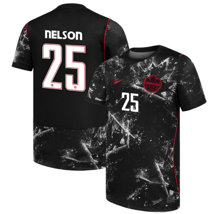Jayden Nelson Canada National Team 2026 World Cup Away Jersey - Black