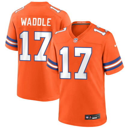 Jaylen Waddle Denver Broncos Mile High Collection 1977 Throwback Game Jersey - Orange