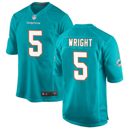 Jaylen Wright Miami Dolphins 2026 Game Jersey - Aqua