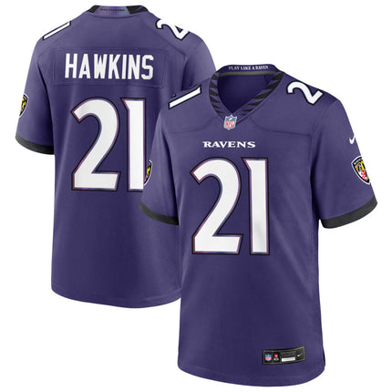 Jaylinn Hawkins Baltimore Ravens 2026 Game Jersey - Purple