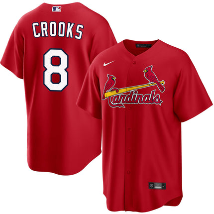 Jimmy Crooks St. Louis Cardinals 2026 Alternate Jersey - Red