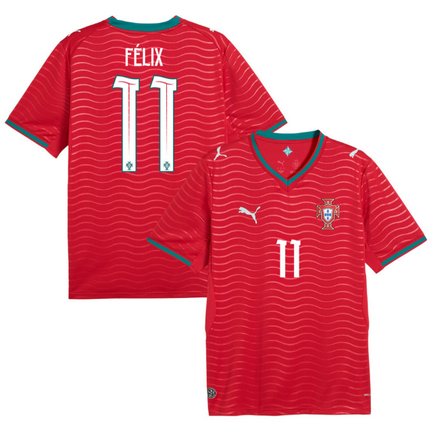 Joao Felix Portugal National Team 2026 World Cup Home Jersey - Red