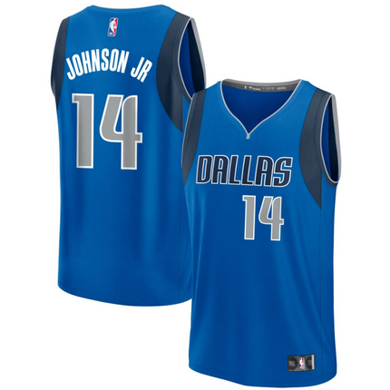 Morez Johnson Jr. Dallas Mavericks 2026 Fast Break Icon Edition Jersey - Blue