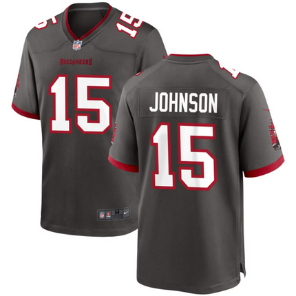 Tez Johnson Tampa Bay Buccaneers 2026 Alternate Game Jersey - Pewter