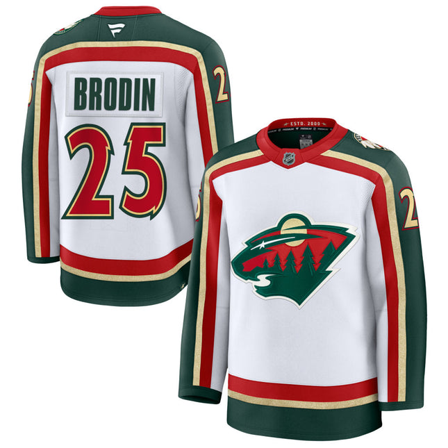 Jonas Brodin Minnesota Wild 25th Anniversary Premium Jersey - White