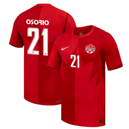 Jonathan Osorio Canada National Team 2026 World Cup Home Jersey - Red