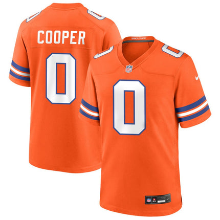 Jonathon Cooper Denver Broncos Mile High Collection 1977 Throwback Game Jersey - Orange