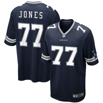 Broderick Jones Dallas Cowboys 2026 Game Jersey - Navy