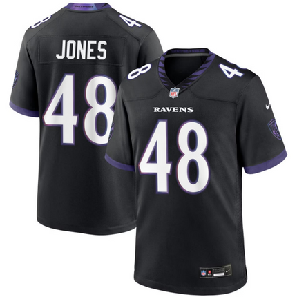 Carl Jones Baltimore Ravens 2026 Alternate Game Jersey - Black