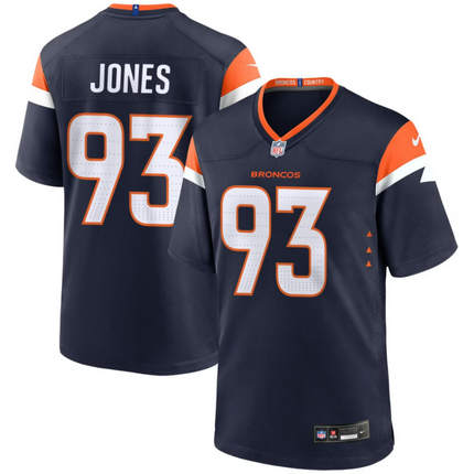 D.J. Jones Denver Broncos 2026 Alternate Mile High Collection Game Jersey - Navy
