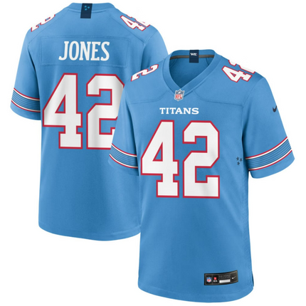 Jaylon Jones Tennessee Titans 2026 Game Jersey - Light Blue