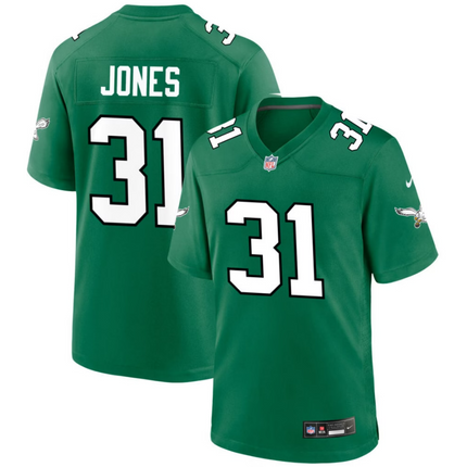 Jonathan Jones Philadelphia Eagles 2026 Alternate Game Jersey - Kelly Green