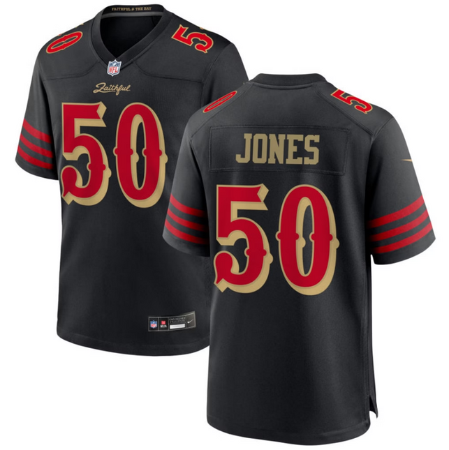 Naquan Jones San Francisco 49ers 2026 Rivalries Collection Game Jersey - Black