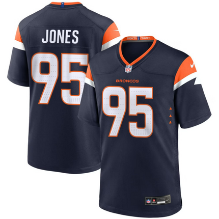 Sai'vion Jones Denver Broncos 2026 Alternate Mile High Collection Game Jersey - Navy