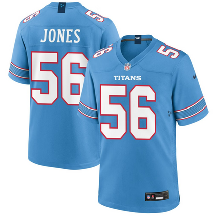 Truman Jones Tennessee Titans 2026 Game Jersey - Light Blue
