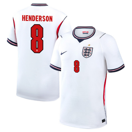 Jordan Henderson England National Team 2026 World Cup Hone Jersey - White