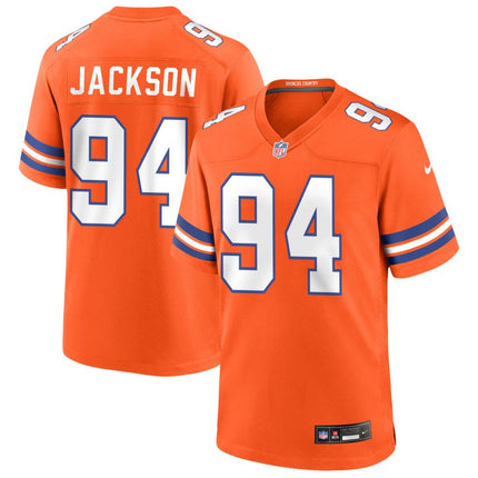 Jordan Jackson Denver Broncos Mile High Collection 1977 Throwback Game Jersey - Orange