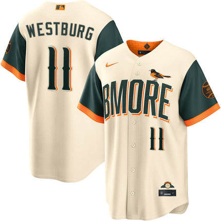 Jordan Westburg Baltimore Orioles 2026 City Connect Jersey - Cream