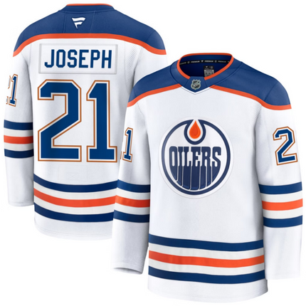 Mathieu Joseph Edmonton Oilers 2026 Away Premium Jersey - White