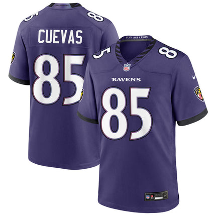 Josh Cuevas Baltimore Ravens 2026 Game Jersey - Purple