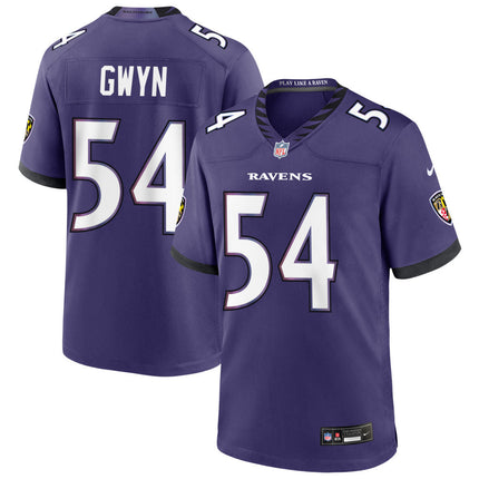 Jovaughn Gwyn Baltimore Ravens 2026 Game Jersey - Purple
