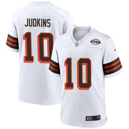 Quinshon Judkins Cleveland Browns 1946 Collection Alternate Jersey - White