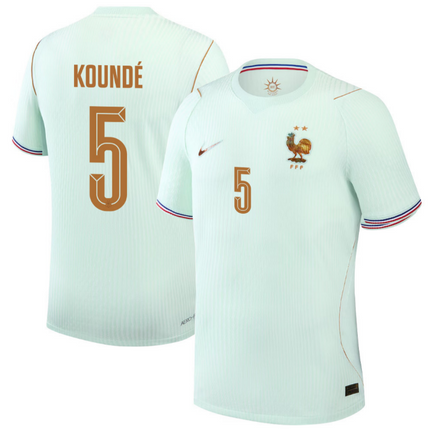 Jules Kounde France National Team 2026 World Cup Away Jersey - Green