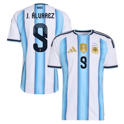 Julian Alvarez Argentina National Team 2026 World Cup Home Jersey - White