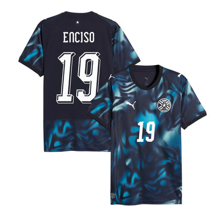Julio Enciso Paraguay National Team 2026 World Cup Away Jersey - Navy