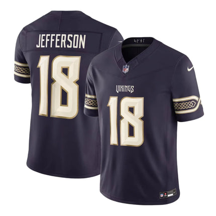 Justin Jefferson Minnesota Vikings 2026 Rivalries Limited Stitched Jersey - Purple