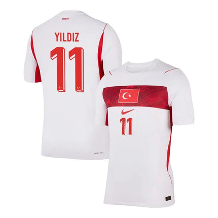 Kenan Yildiz Turkey National Team 2026 World Cup Away Jersey - White