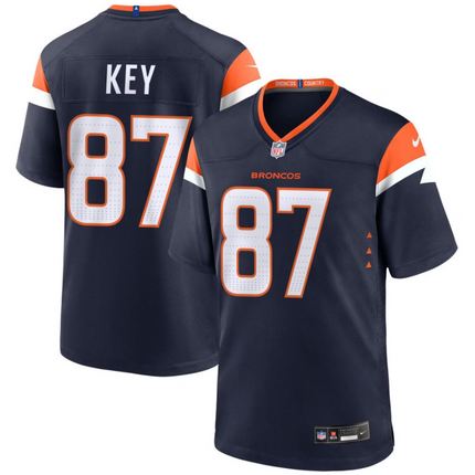 Dane Key Denver Broncos 2026 Alternate Mile High Collection Game Jersey - Navy
