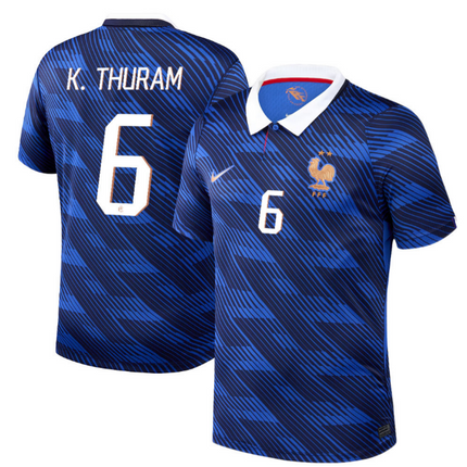 Khephren Thuram France National Team 2026 World Cup Home Jersey - Blue