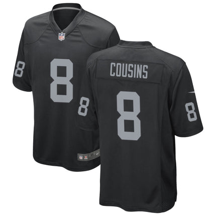 Kirk Cousins Las Vegas Raiders 2026 Game Jersey - Black
