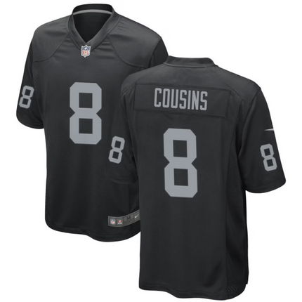 Kirk Cousins Las Vegas Raiders 2026 Game Jersey - Black