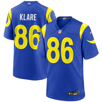 Max Klare Los Angeles Rams 2026 Game Jersey - Royal