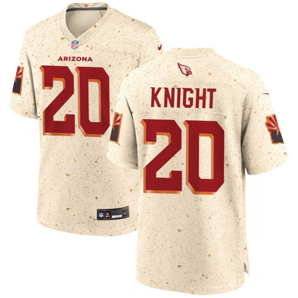 Zonovan Knight Arizona Cardinals 2026 Rivalries Collection Game Jersey - Natural