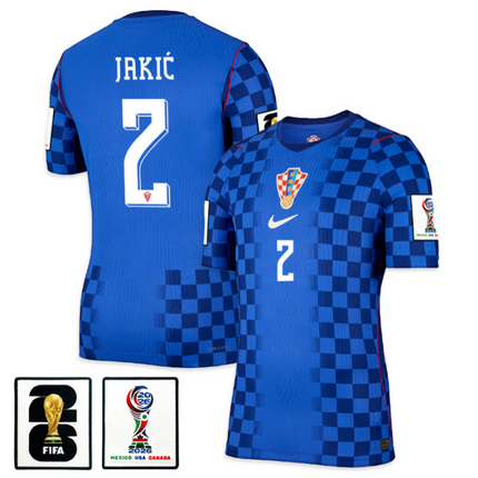 Kristijan Jakic Croatia National Team 2026 World Cup Away Jersey - Blue